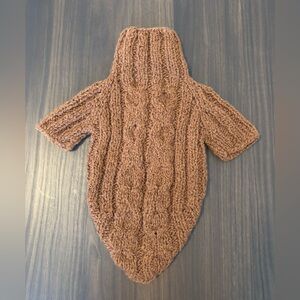 Handmade Knitted Dog Sweater - Size S